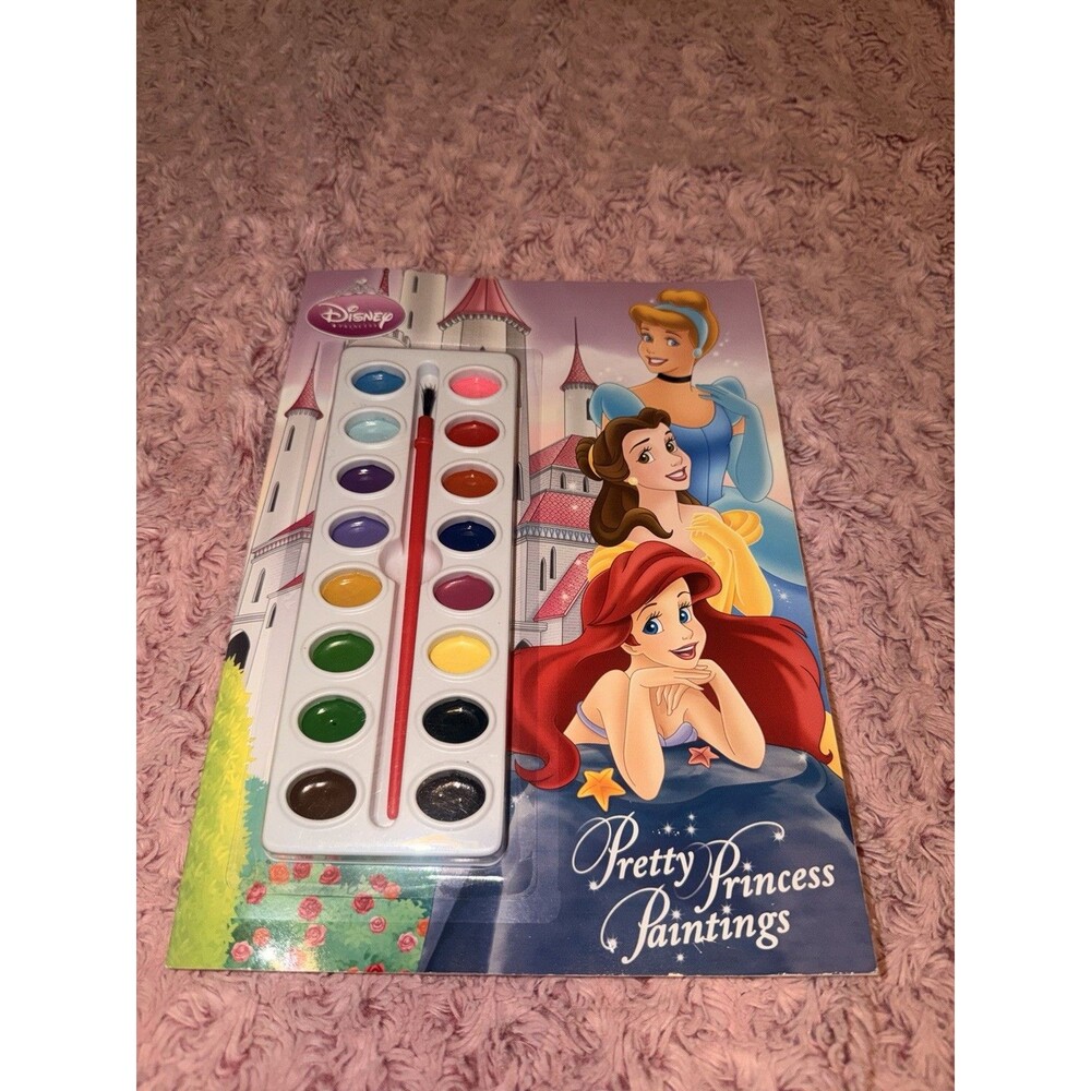 disney Pretty princess Paintings Water Paint Brush Color Book Activity Fun